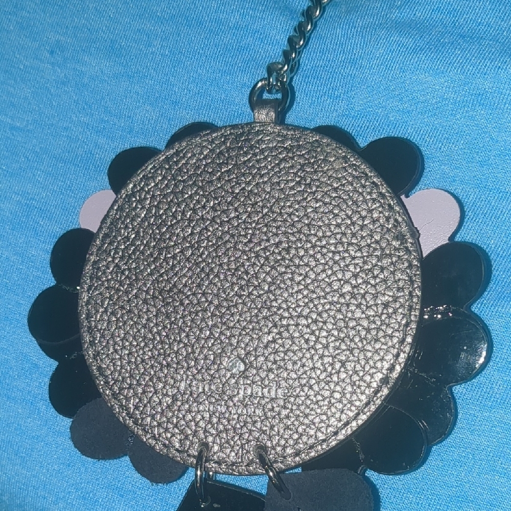 Kate Spade Silver Textured Keychain - Picture 2 of 7